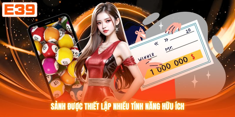 Sảnh được thiết lập nhiều tính năng hữu ích